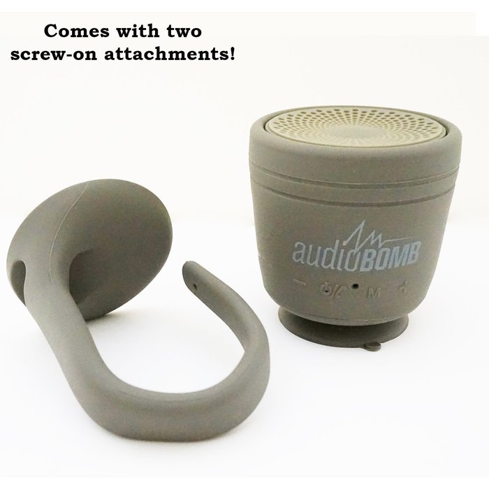 AudioBomb 12176 Whaley Waterproof Bluetooth Portable Rechargeable Speaker Pair Two & Play(Included Suction Cup... N19