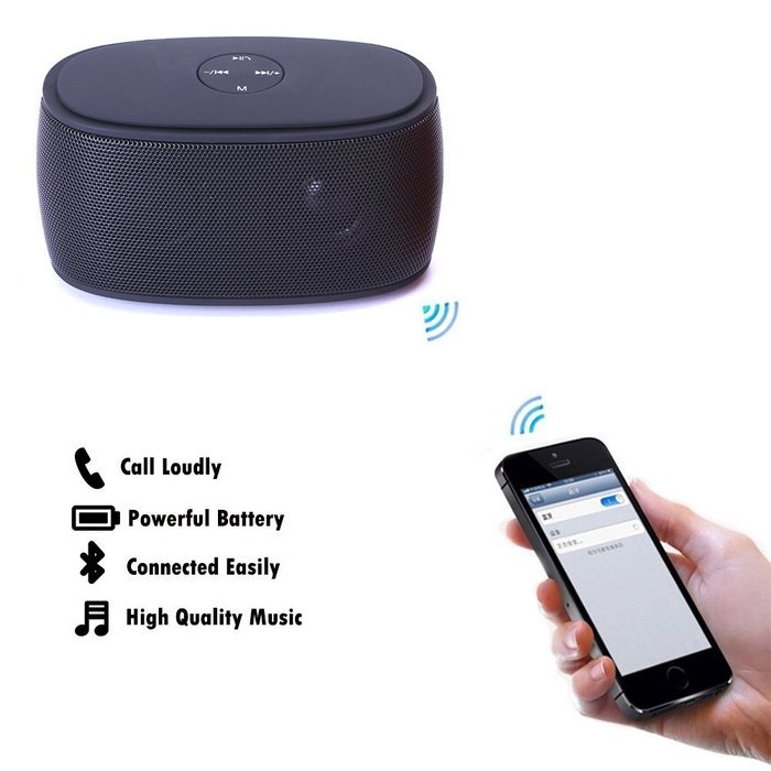 Portable Speakers,QUWIN Wireless Bluetooth Mini Speakers Powerful Sound Audio Player (Black) N3