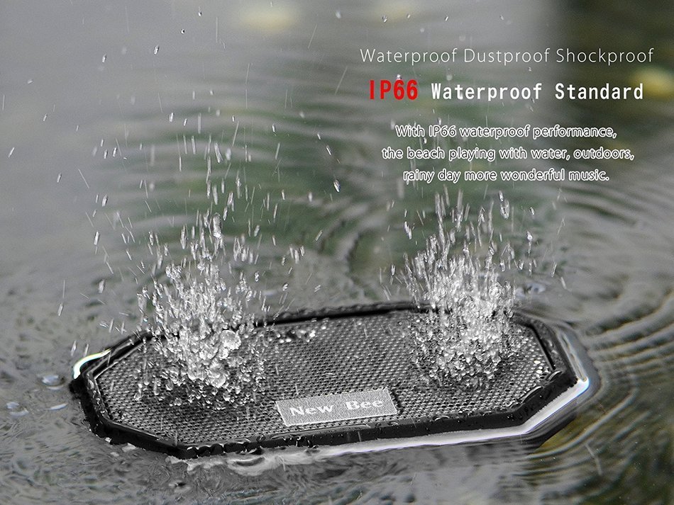 Bluetooth Speaker ,YOOHOG Portable Pocket Waterproof Shockproof Wireless Bluetooth Speaker with Mic CSR V4.0 Bluetooth... N6