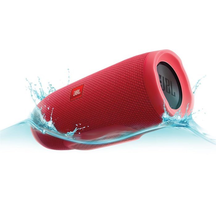 JBL Charge 3 Waterproof Portable Bluetooth Speaker - Pair (Black/Red) N7