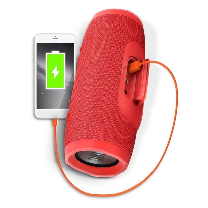 JBL Charge 3 Waterproof Portable Bluetooth Speaker - Pair (Black/Red) N9