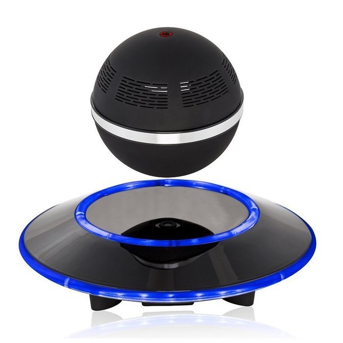 SainSonic SS-01 Portable Wireless Bluetooth Floating Levitating Maglev Speaker (Black) N5