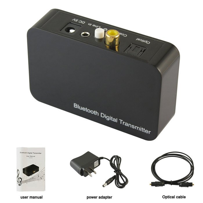 Optical Coaxial Bluetooth 2.1A2DP/IOPT Bluetooth Digital Transmitter for Speaker TV Digital Prjector DVD Player N6