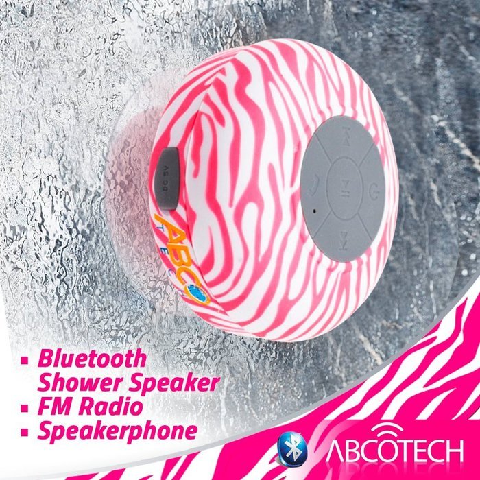 Abco Tech Water Resistant Wireless Bluetooth Shower Speaker with ...