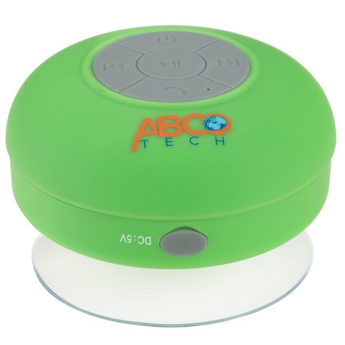 Abco Tech Water Resistant Wireless Bluetooth Shower Speaker with Suction Cup and Hands-Free Speakerphone, Aqua N13
