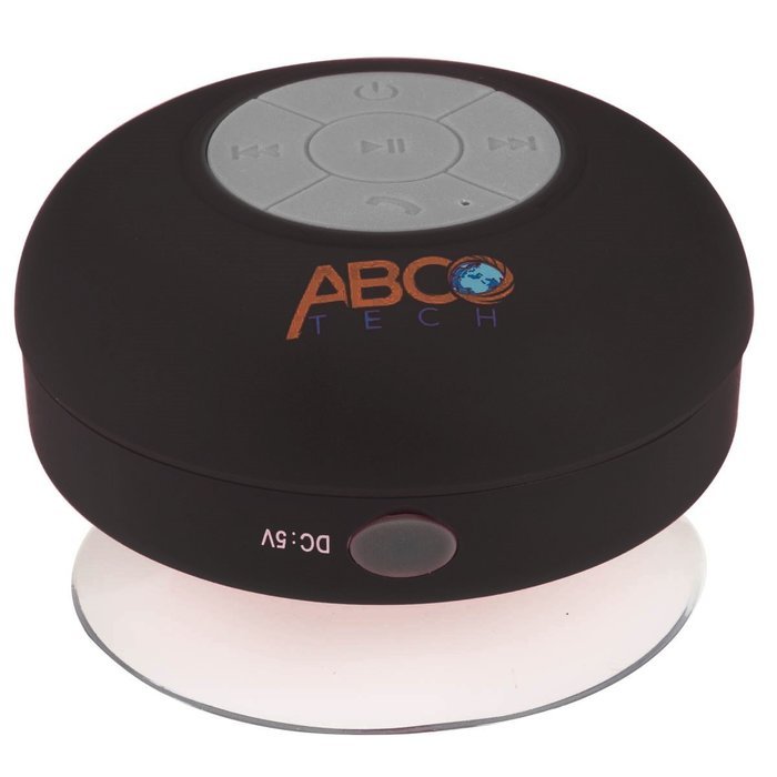Abco Tech Water Resistant Wireless Bluetooth Shower Speaker with Suction Cup and Hands-Free Speakerphone, Aqua N22