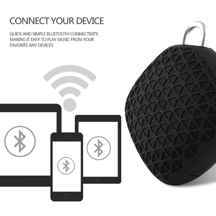 AOKII Portable Mini Wireless Bluetooth Speakers for iPhone iPod MP3 iPad Samsung HTC Nokia Computers and more. N3