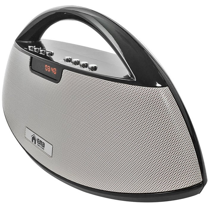 EMB Professional EURO18 Rechargeable Portable Bluetooth High-Definition Super Loud Boombox Speaker System w/ SD...