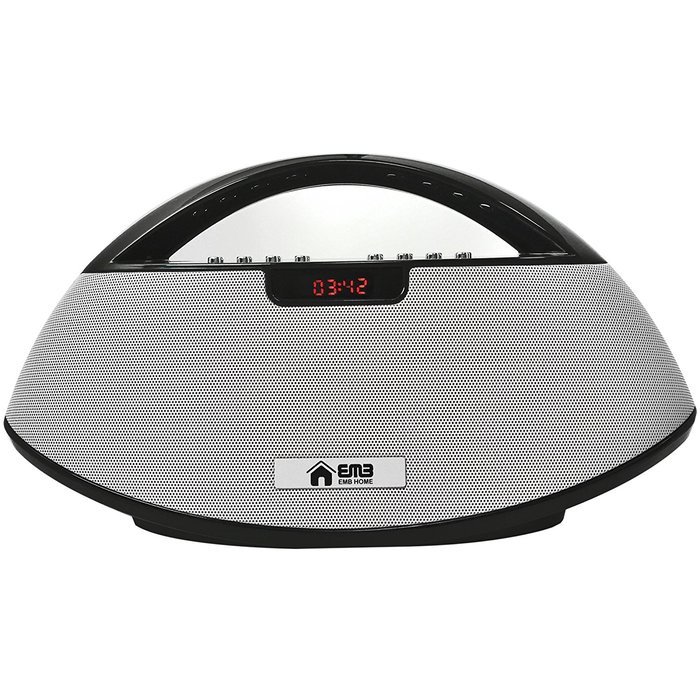 EMB Professional EURO18 Rechargeable Portable Bluetooth High-Definition Super Loud Boombox Speaker System w/ SD... N4