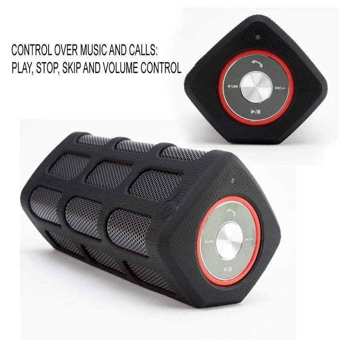 Waterproof Portable Bluetooth Speakers, Vabogu Bluetooth CSR 4.0 IP65 with Hand Free Function & Build in Power... N3