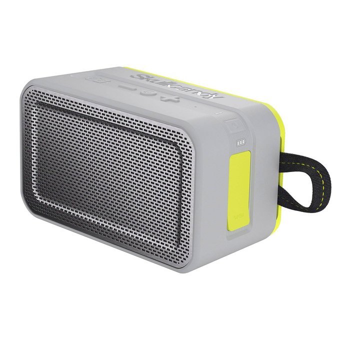 Skullcandy Barricade XL Bluetooth Wireless Portable Speaker, Gray/Hot Lime N2