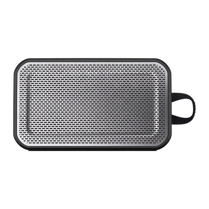 Skullcandy Barricade XL Bluetooth Wireless Portable Speaker, Gray/Hot Lime N6