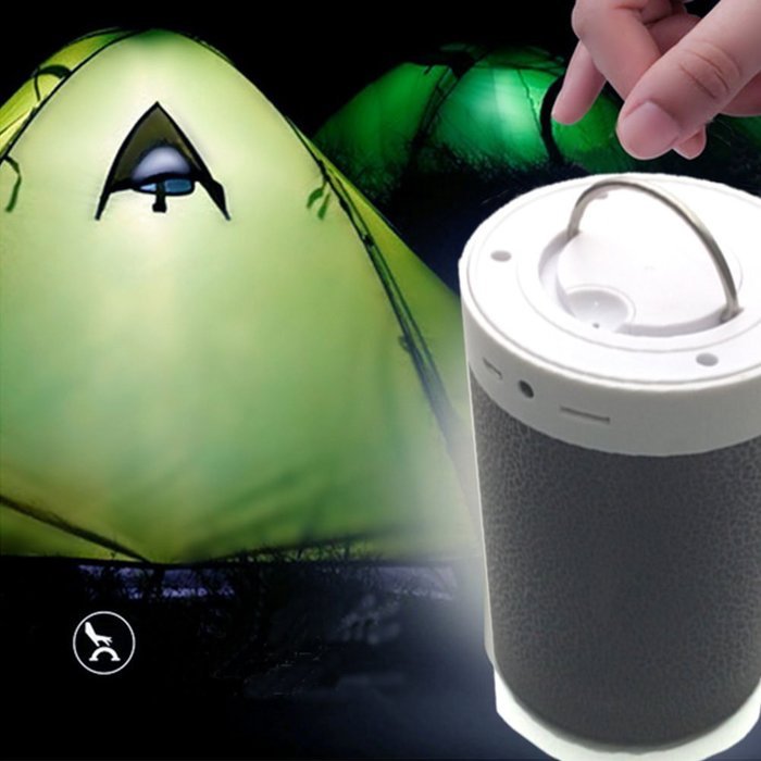 LarKoo Portable Wireless Bluetooth Speakers MP3 Players Audio withe color changing LED Night Light Atmosphere... N8