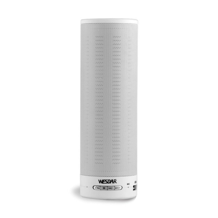 WESDAR Portable Stereo Wireless Bluetooth Speaker with LED Light Mic and AUX Function for Smart Phones, K3-W
