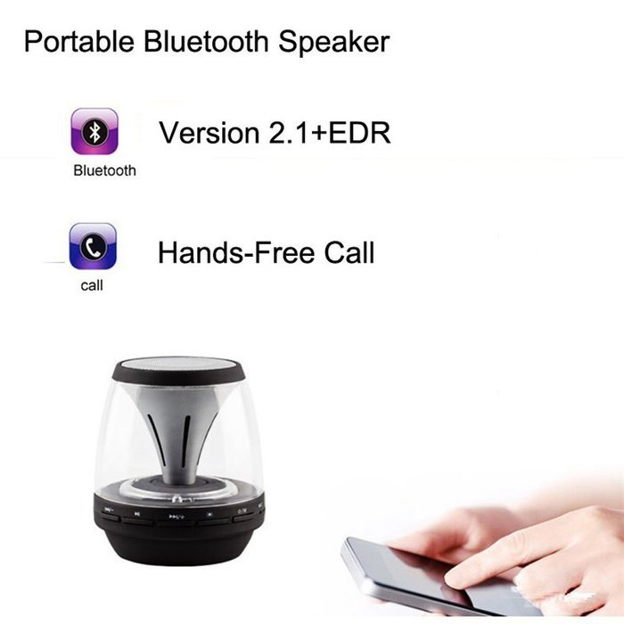 Bluetooth Speaker with Lights, FeBite Portable Wireless Speaker with Night Light, FM Radio, Built-in 3.5mm AUX... N3
