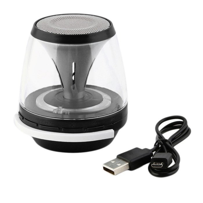 Bluetooth Speaker with Lights, FeBite Portable Wireless Speaker with Night Light, FM Radio, Built-in 3.5mm AUX... N6