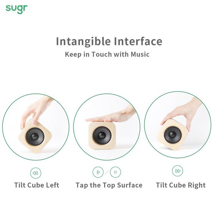 Sugr Cube Minimalist Speaker Elegant Design and Accurate Sound Bluetooth 4.0 Compatible with iPhone, iPad, Samsung... N5