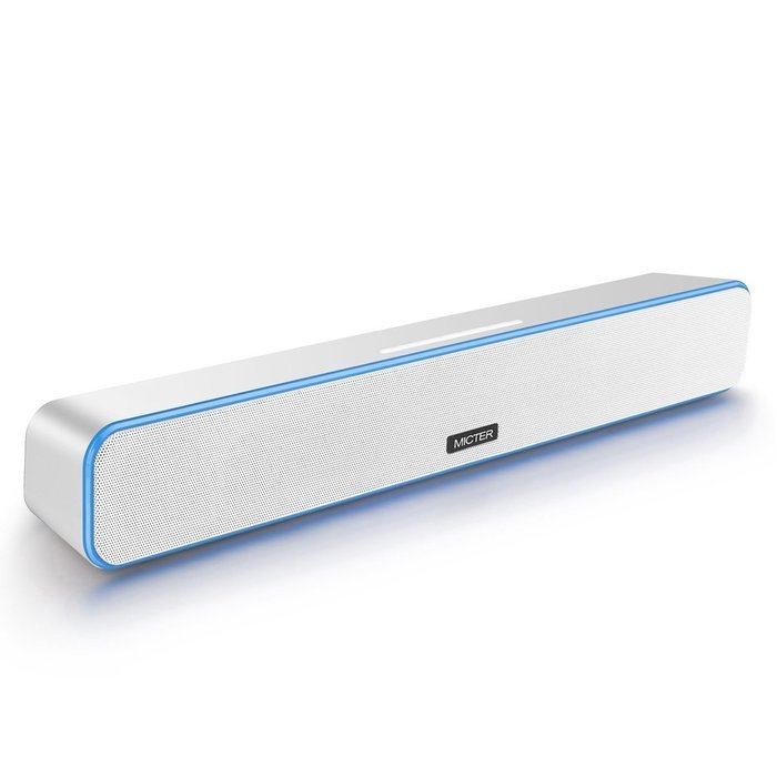 Mini Sound Bar, Micter Outdoor Wireless Portable Bluetooth Speaker with 12W Stereo bass 2000mAh Battery Support...