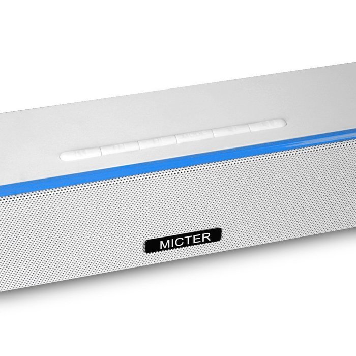 Mini Sound Bar, Micter Outdoor Wireless Portable Bluetooth Speaker with 12W Stereo bass 2000mAh Battery Support... N7