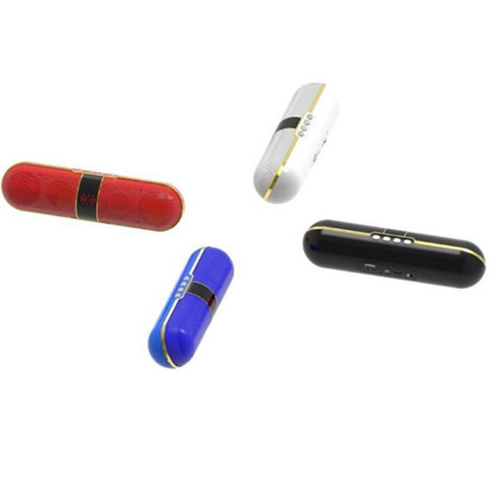 Pill Portable shockproof Wireless Bluetooth Stereo Speaker，Built-in Mic, FM Radio, LED Display, 3.5 mm Audio Jack... N7