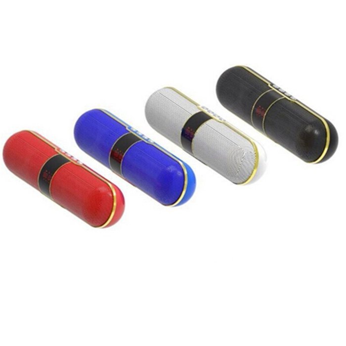 Pill Portable shockproof Wireless Bluetooth Stereo Speaker，Built-in Mic, FM Radio, LED Display, 3.5 mm Audio Jack... N8