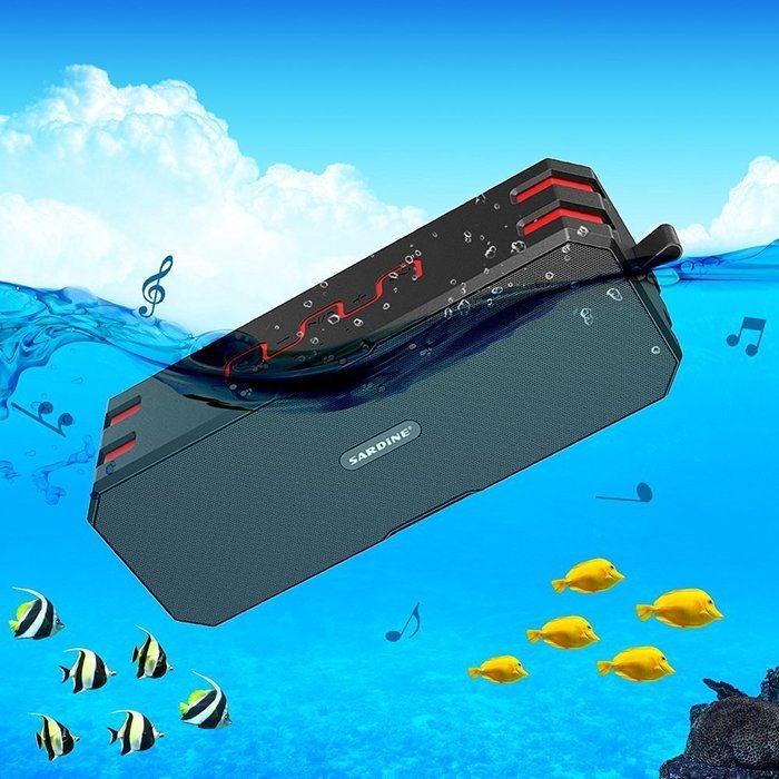 Sardine F4 Waterproof Outdoor Portable Wireless Bluetooth Speakers IP67 Waterproof Speaker Portable Wireless Loudspeaker... N2