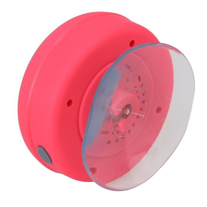 Wireless Rose Red Bluetooth Waterproof Mic Suction Poratble Shower Mini Speaker N2