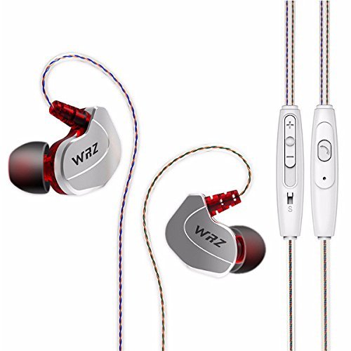 WRZ X6 3.5mm Wired In-Ear Zircon Sports Bass Earphone For iPhone iPad Samsung Xiaomi Huawei HTC Color Gold N3