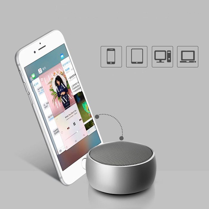 Portable Bluetooth Speaker, Super Stereo Mini Metal Wireless Speaker System, Micro USB 3.5mm and TF Card Port... N4
