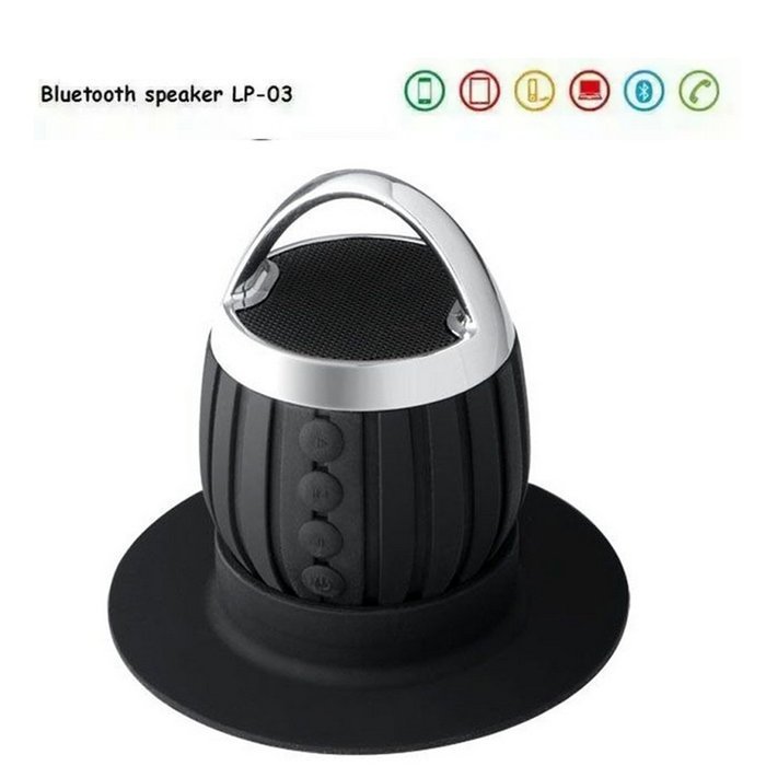 HMLifestyle-Ipx6 Portable Mini Hand Free Wireless Waterproof Bluetooth Speaker Rechargeable with Subwoofer（Support... N3