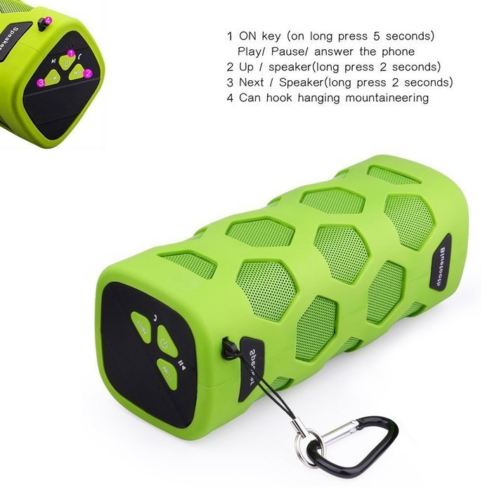 Double J&J Outdoor Waterproof Shockproof Dustproof Portable Bluetooth Speaker Wireless Rechargeable Speaker with... N4