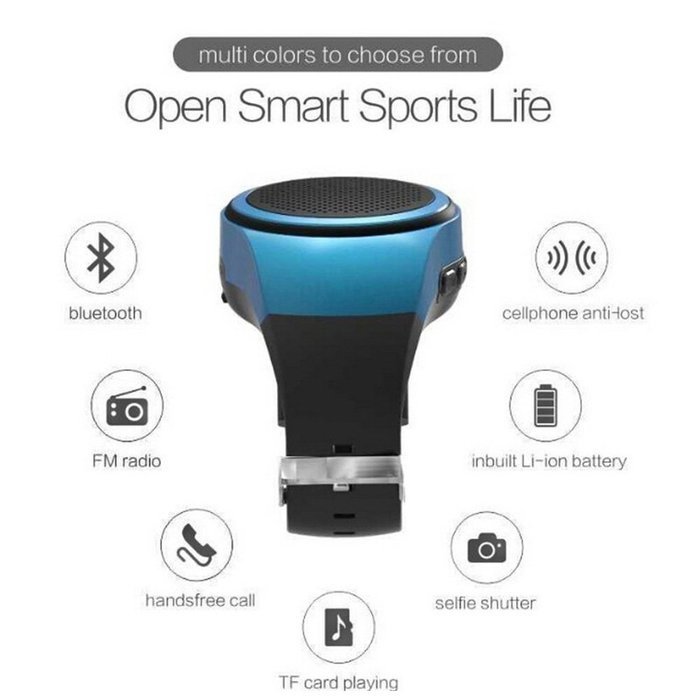 Bluetooth Speaker Watch,Show Wish Multifunctional Bluetooth Speaker Watch with FM Radio and Hands Free Microphone... N14