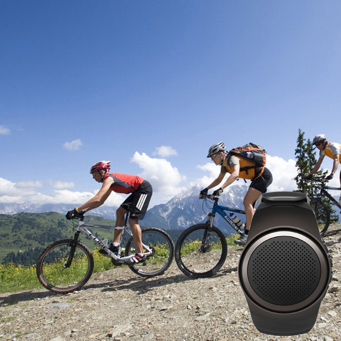 Bluetooth Speaker Watch,Show Wish Multifunctional Bluetooth Speaker Watch with FM Radio and Hands Free Microphone... N27