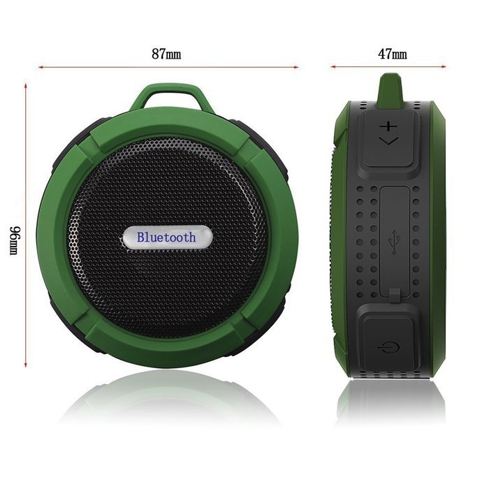 E-Zigo Outdoor Sport Bluetooth Speaker SplashProof & Shockproof Portable Shower HD Wireless speaker phone w/ Suction... N9