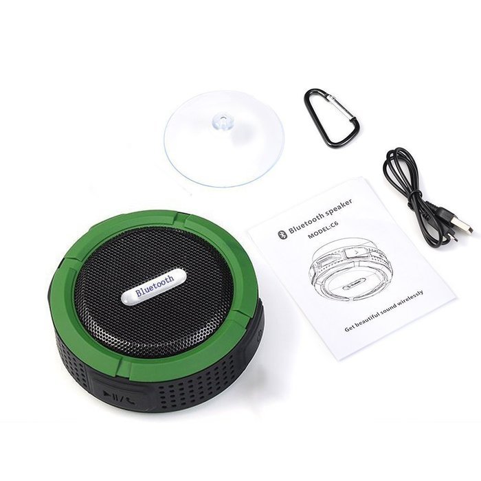E-Zigo Outdoor Sport Bluetooth Speaker SplashProof & Shockproof Portable Shower HD Wireless speaker phone w/ Suction... N12