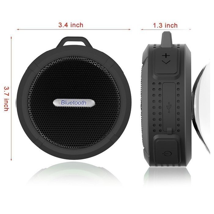 E-Zigo Outdoor Sport Bluetooth Speaker SplashProof & Shockproof Portable Shower HD Wireless speaker phone w/ Suction... N22