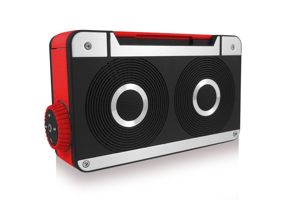 AXESS SPBT1063BL Mini Bluetooth Speaker with Hands-Free Calling and Built-In Rechargeable Battery in Blue N7