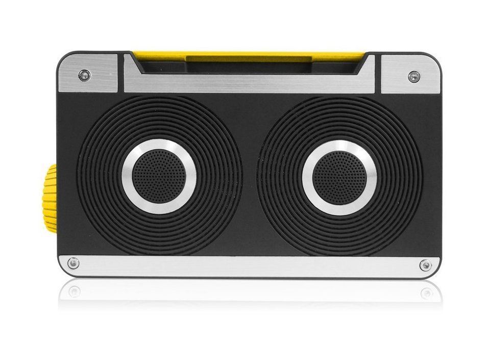 AXESS SPBT1063BL Mini Bluetooth Speaker with Hands-Free Calling and Built-In Rechargeable Battery in Blue N8