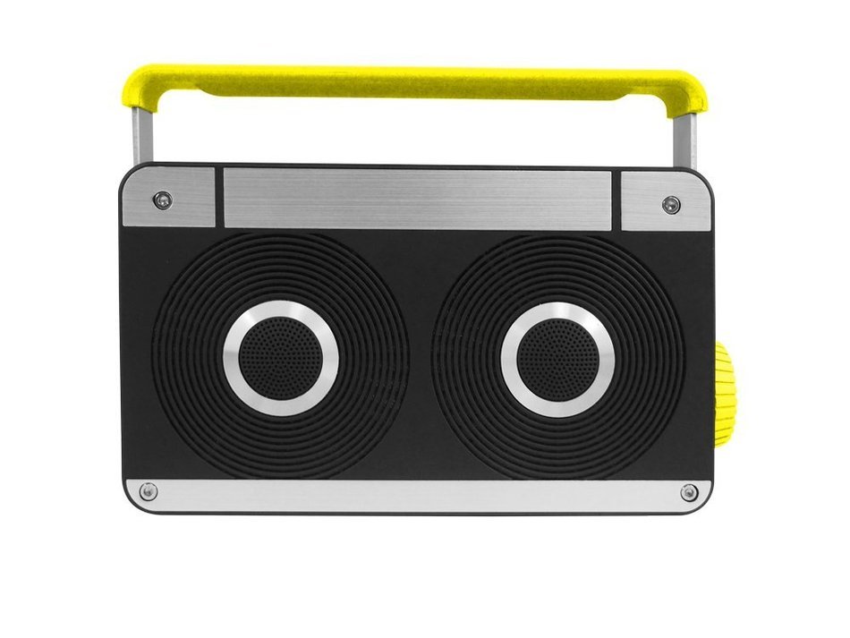 AXESS SPBT1063BL Mini Bluetooth Speaker with Hands-Free Calling and Built-In Rechargeable Battery in Blue N9