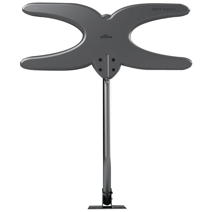 Mohu Sky 60 TV Antenna, Outdoor, Amplified, 60 Mile Range, Durable Lightweight, Mount Kit Included, Roof or Attic...