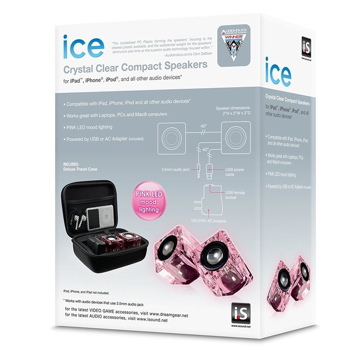 iSound Ice Crystal Portable Speaker (blue) N9