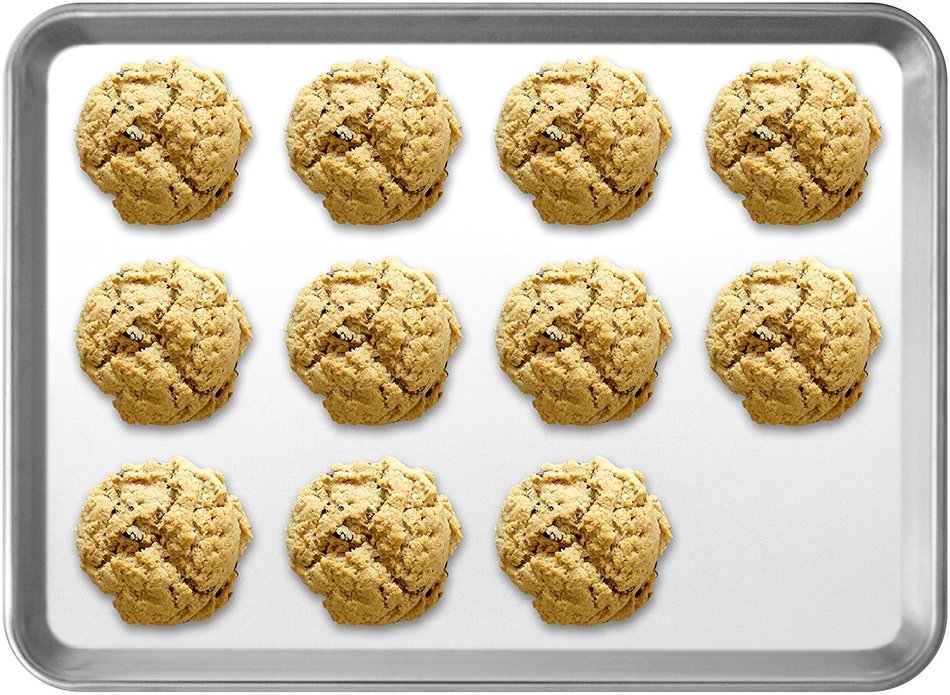 Baking Sheet Half-Size Aluminum Pan (13" x 18") 1-Piece | Designed To Fit Your Oven | Only From Indigo True Company