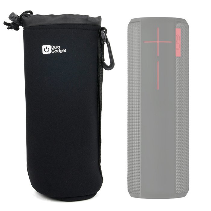 DURAGADGET Padded Black Water-Resistant Carry Pouch for NEW Logitech UE Ultimate Ears BOOM 2 Portable Speaker...