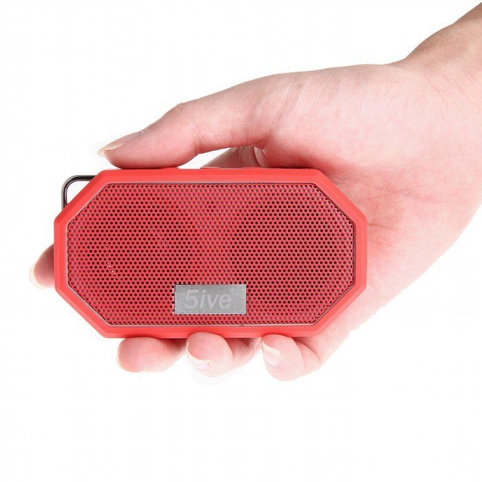 5ive Sport Rugged Outdoor & Shower Bluetooth 4.0 Speaker Portable Stereo IP65 Waterproof Speaker with Built-in... N10