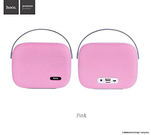 HOCO BS2 Tabletop Wireless Rechargeable Bluetooth Speaker - Pink N2