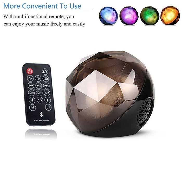 VersionTech MagicBox Bluetooth Portable Wireless Speakers, Bluetooth Speakers with Enhanced Bass, Cool LED Lights... N2