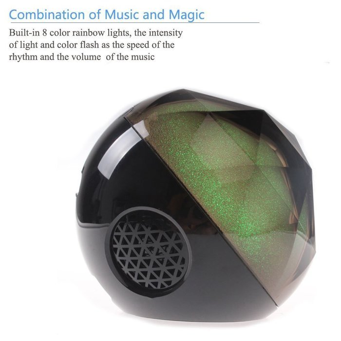 VersionTech MagicBox Bluetooth Portable Wireless Speakers, Bluetooth Speakers with Enhanced Bass, Cool LED Lights... N3
