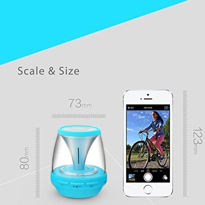 Bluetooth Speakers, Trighteach Bluetooth Speakers , Eachine Vivid Jar Portable Bluetooth Speaker with Lights,... N10