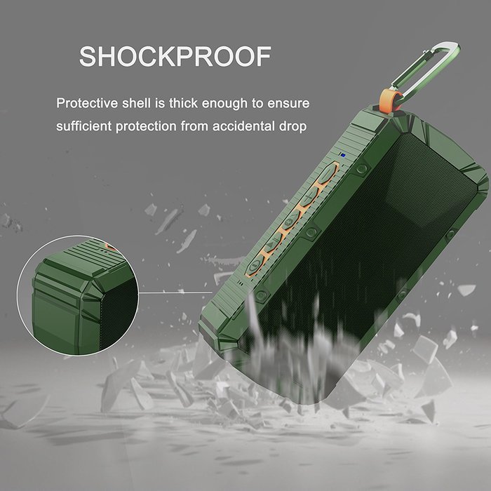 Tonicstar Bluetooth Speakers Outdoor Wireless Speakers Portable Speakers Subwoofer IPX6 Waterproof Bluetooth Speaker... N7