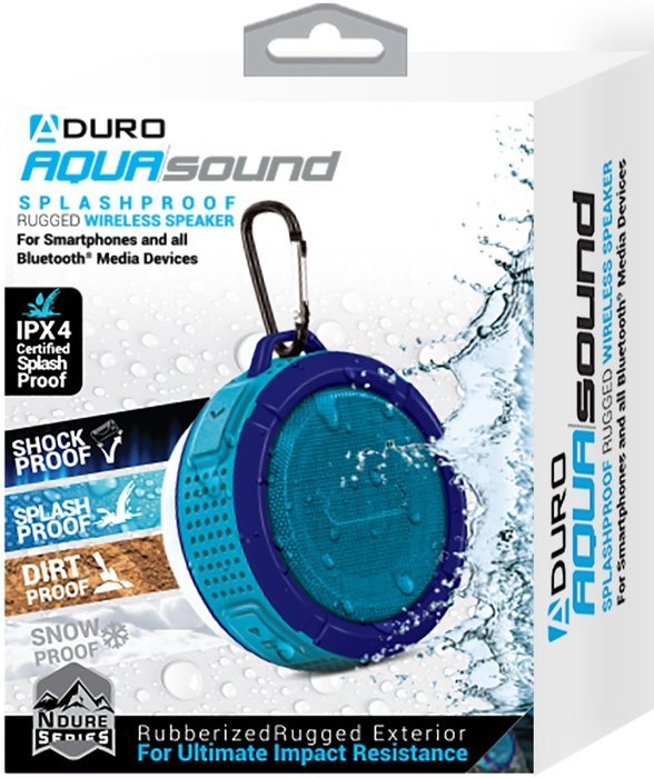 Aduro&reg; AquaSound WSP60 Shock / Splash / Dirt / Snow proof, Wireless Speaker - Smartphones & Bluetooth Devices... N14
